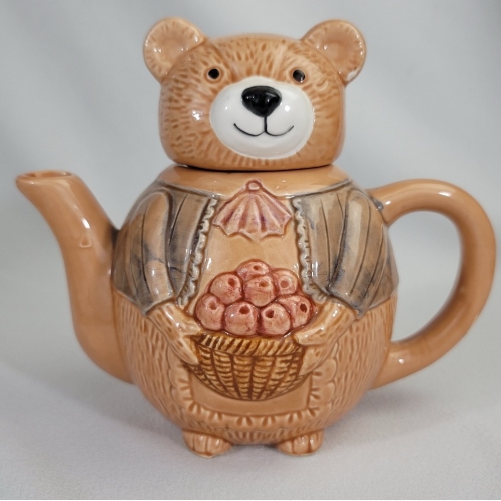 Vtg Albert E Price Ceramic Bear Decorative Teapot